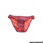 Hobie Junior's Printed Crochet Hipster Bikini Bottom Pink B0789D9ZHR